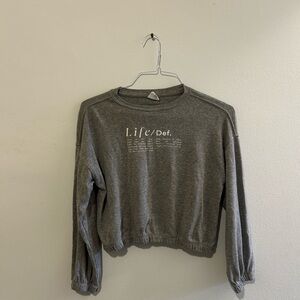 Zara Heather Gray Sweatshirt